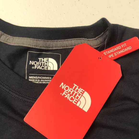 🆕 THE NORTH FACE Mens Blue Cotton S/S Tee Shirt - Picture 3 of 3